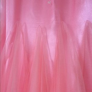 Pink mermaid prom dress with sweetheart neckline